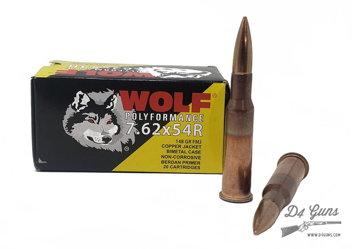Wolf Polyformance 7.62x54R - 148gr - FMJ - 20 Rounds - 645611541810-img-0