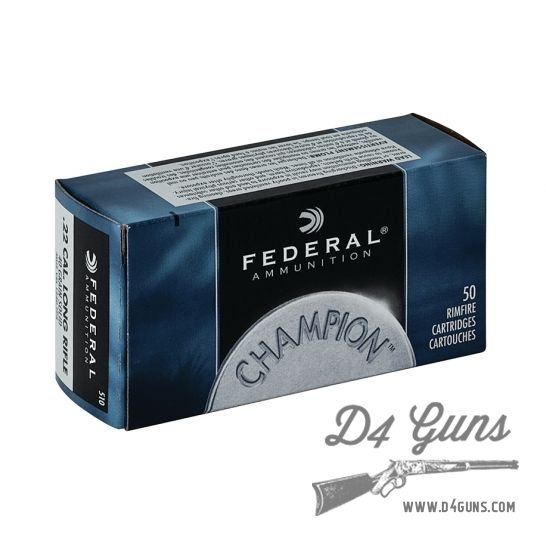 Federal Champion 22 Lr High Velocity Brass 40gr Lrn 50 Rds