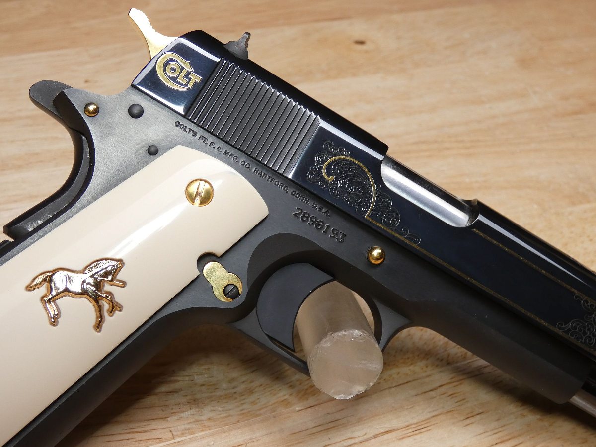 Colt Government Model 1911 45ACP Police Trade-In Pistol with Gold
