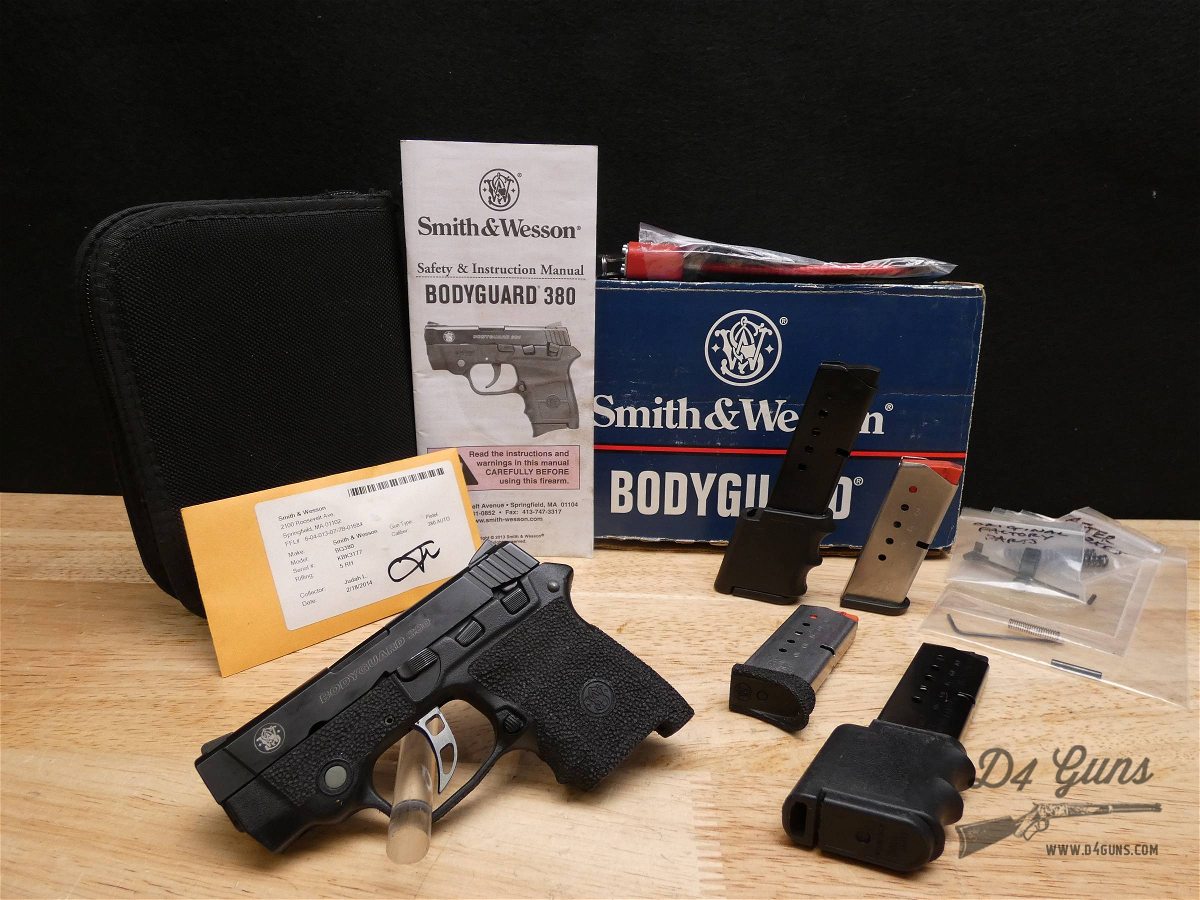 Smith And Wesson Bodyguard 380 380 Acp 4 Mags Sandw Bg380 Semi Auto Pistols At Gunbroker 2040