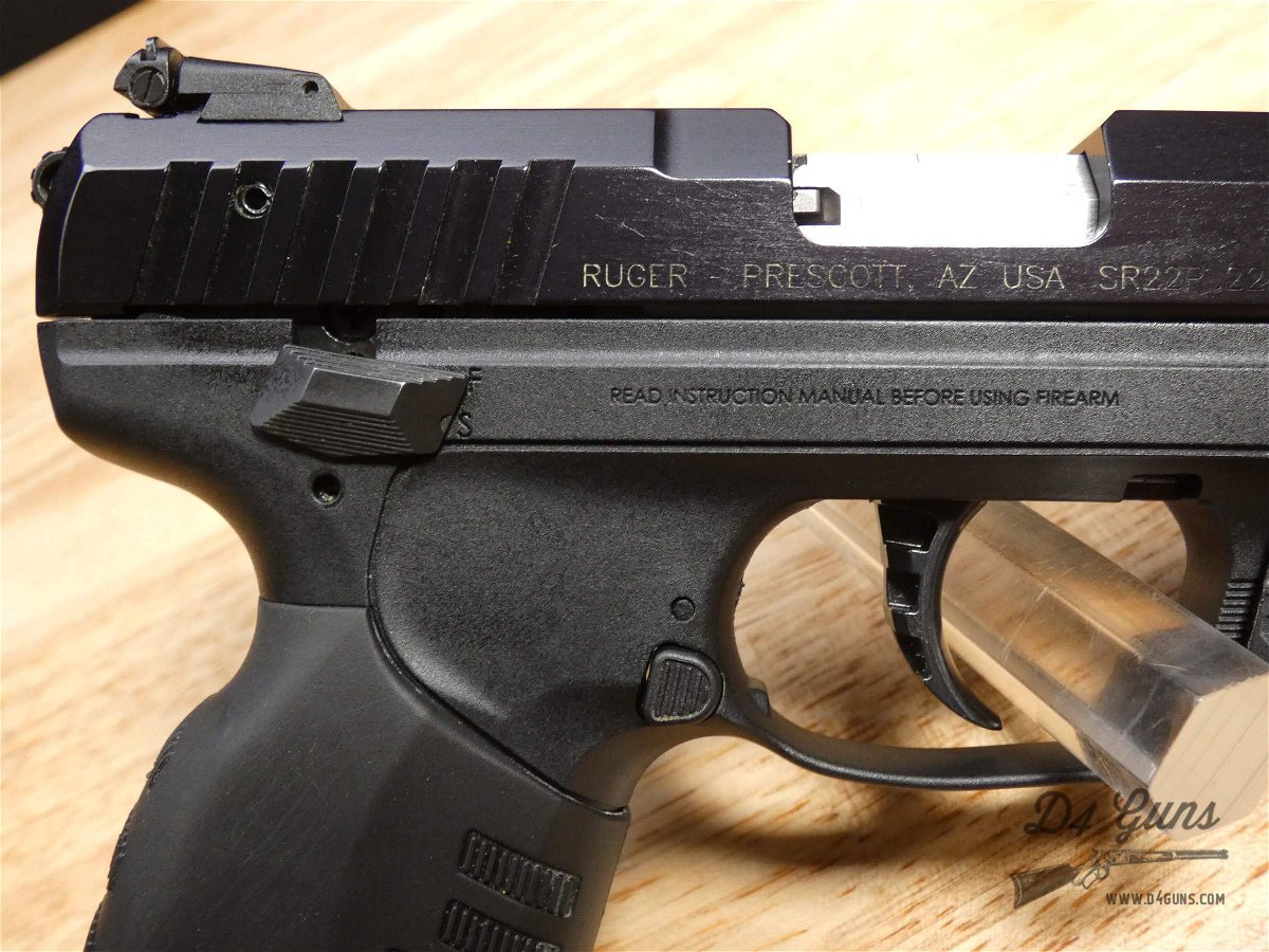 Ruger SR22 .22 LR Mfg. 2015 SR22 w/ Laser! +Case & 2 Mags