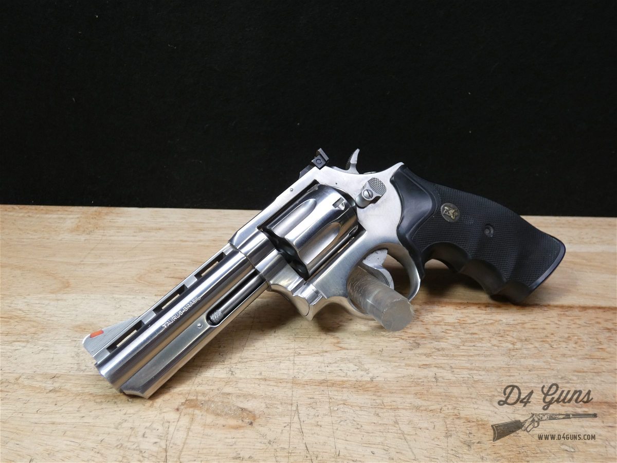 Taurus 689 - .357 Mag - 4 Inch Barrel - Vent Rib - Stainless Revolver ...