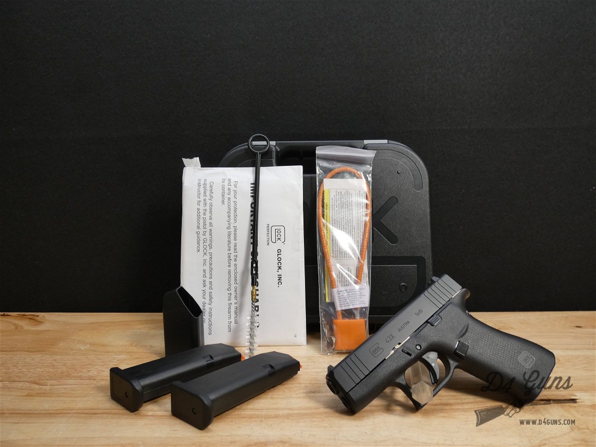 Glock 43X 9m G43X 43 OG Case Concealed Carry CCW Like New