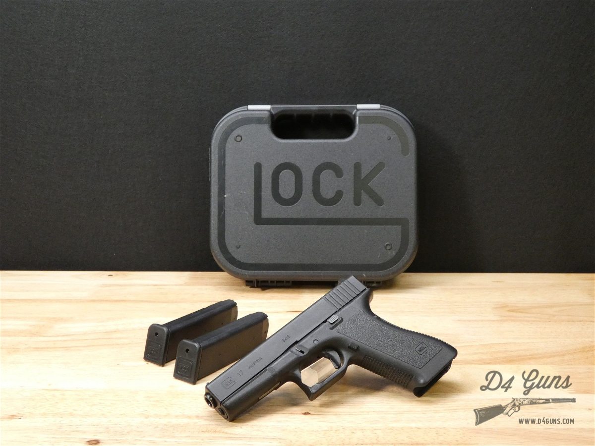 Glock 17 Gen 2 - 9mm - XLNT w/ 2 Mags & Case - G17 Gen2 - Semi Auto ...