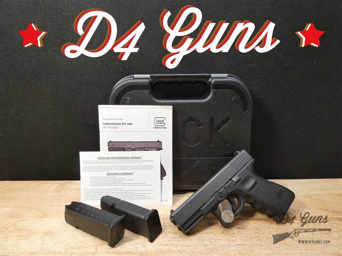 Glock 19 Gen3 9mm CCW Austrian Made w/ OG Case & 2 Mags! Semi