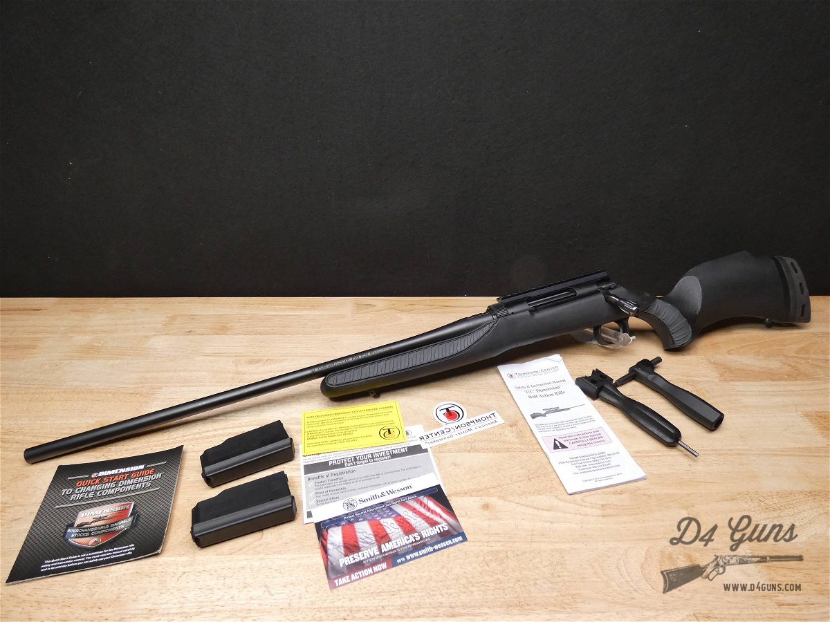 Thompson Center Dimension 7mm Rem Mag w/ 2 Mags + More! Left