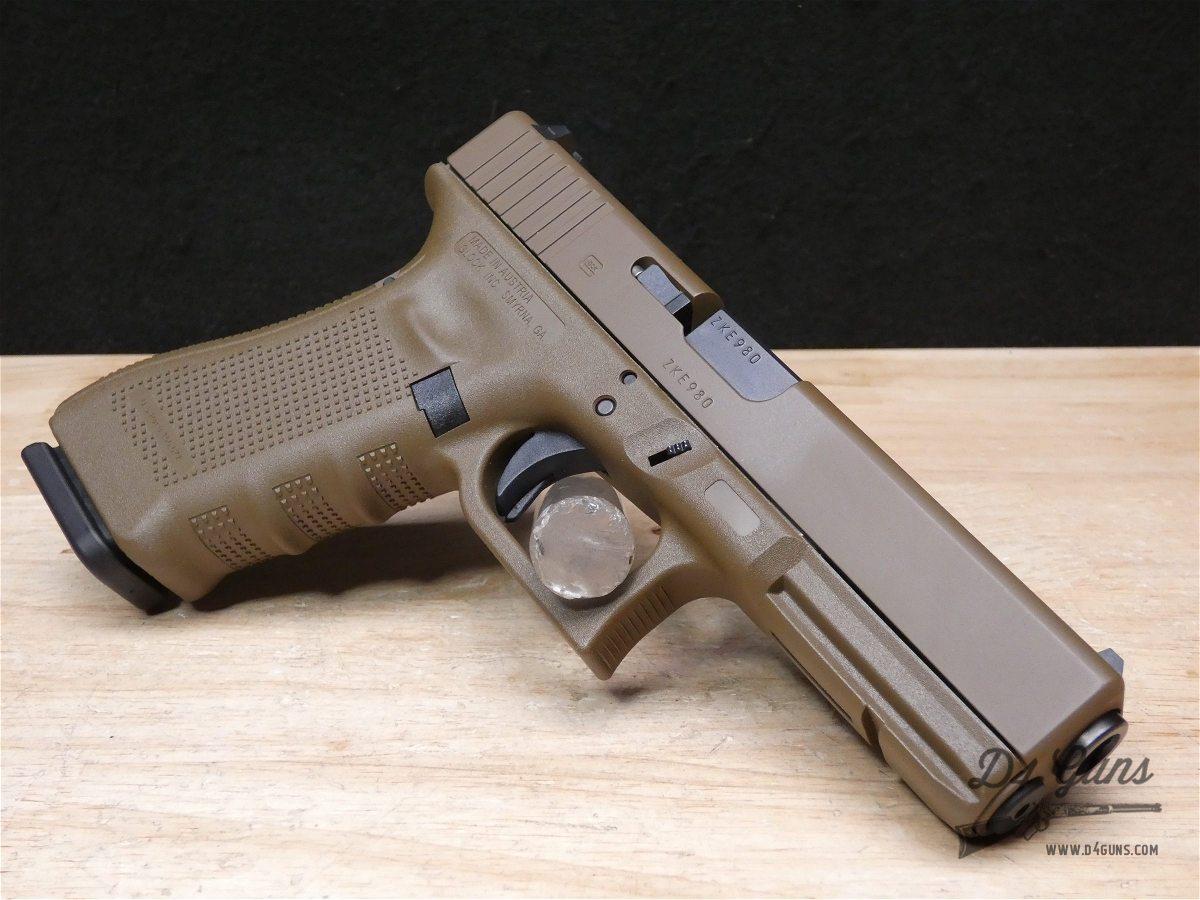 Glock 17 Gen 4 FDE - 9mm - G17 - Case + More - Dark Earth - XLNT Gen4 ...