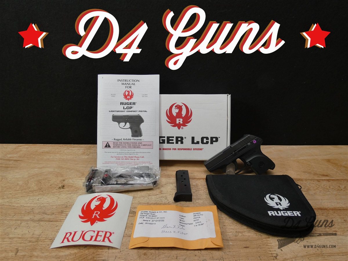 Ruger LCP .380 ACP Mfg. 2014 Pocket Carry CCW w/ OG Box & Mag