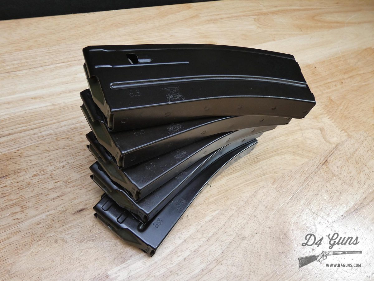 6.8 SPC 25-Round Steel Magazines - Lot of (5) - PSA - D&H Tactical - AR-15-img-1
