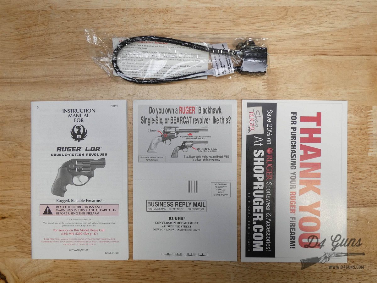 Ruger LCR - .38 Spl +P - 5 Shot - Polymer & Alloy - 38 Special Snubby- 2018-img-25