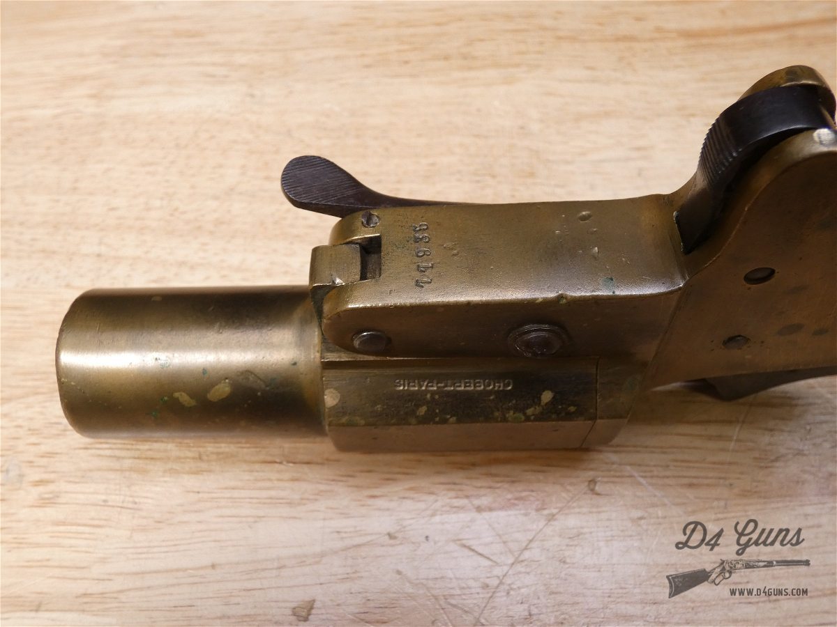 French Flare Pistol by Chobert - Model 1917 - 25mm  - WW1 - RARE!-img-6