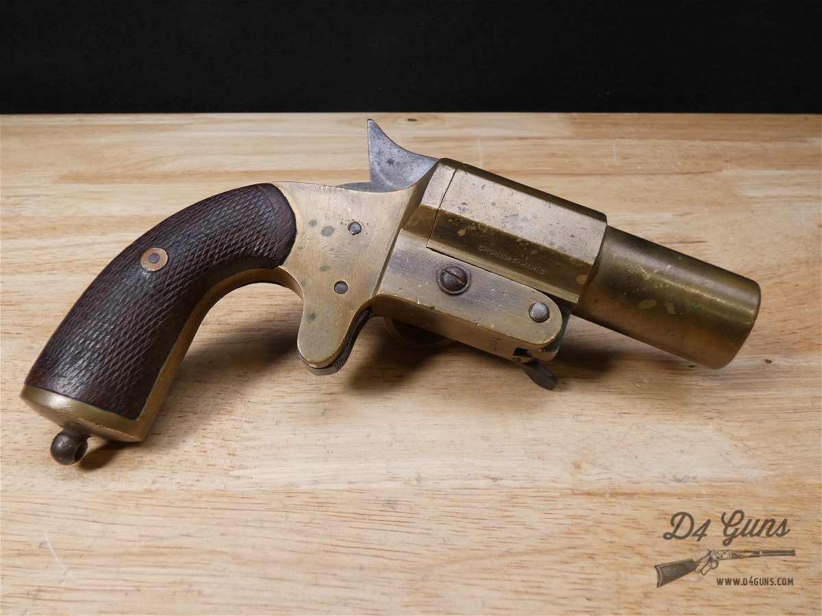 French Flare Pistol by Chobert - Model 1917 - 25mm  - WW1 - RARE!-img-14