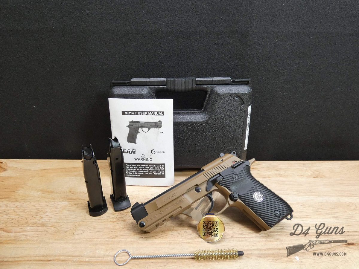 Girsan MC 14T - .380 ACP - FDE Finish - EAA - Turkey - Case & Mags ...