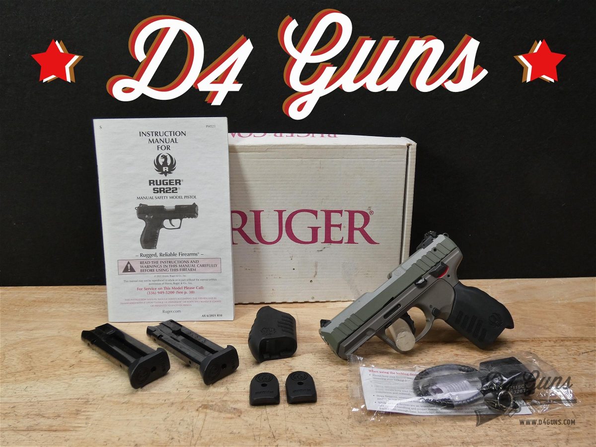 Ruger SR22 - .22 LR - 2023 - Elite Jungle Green - SR22 - TALO EXCLUSIVE ...