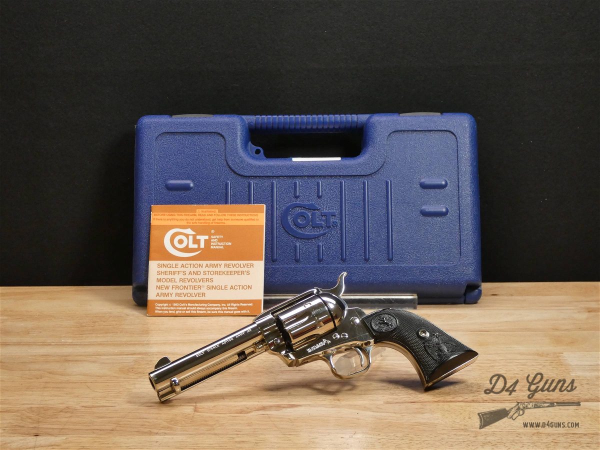 Colt Single Action Army - .45 Colt - 4th Gen - 1999 - Stainless - w/ Case-img-1