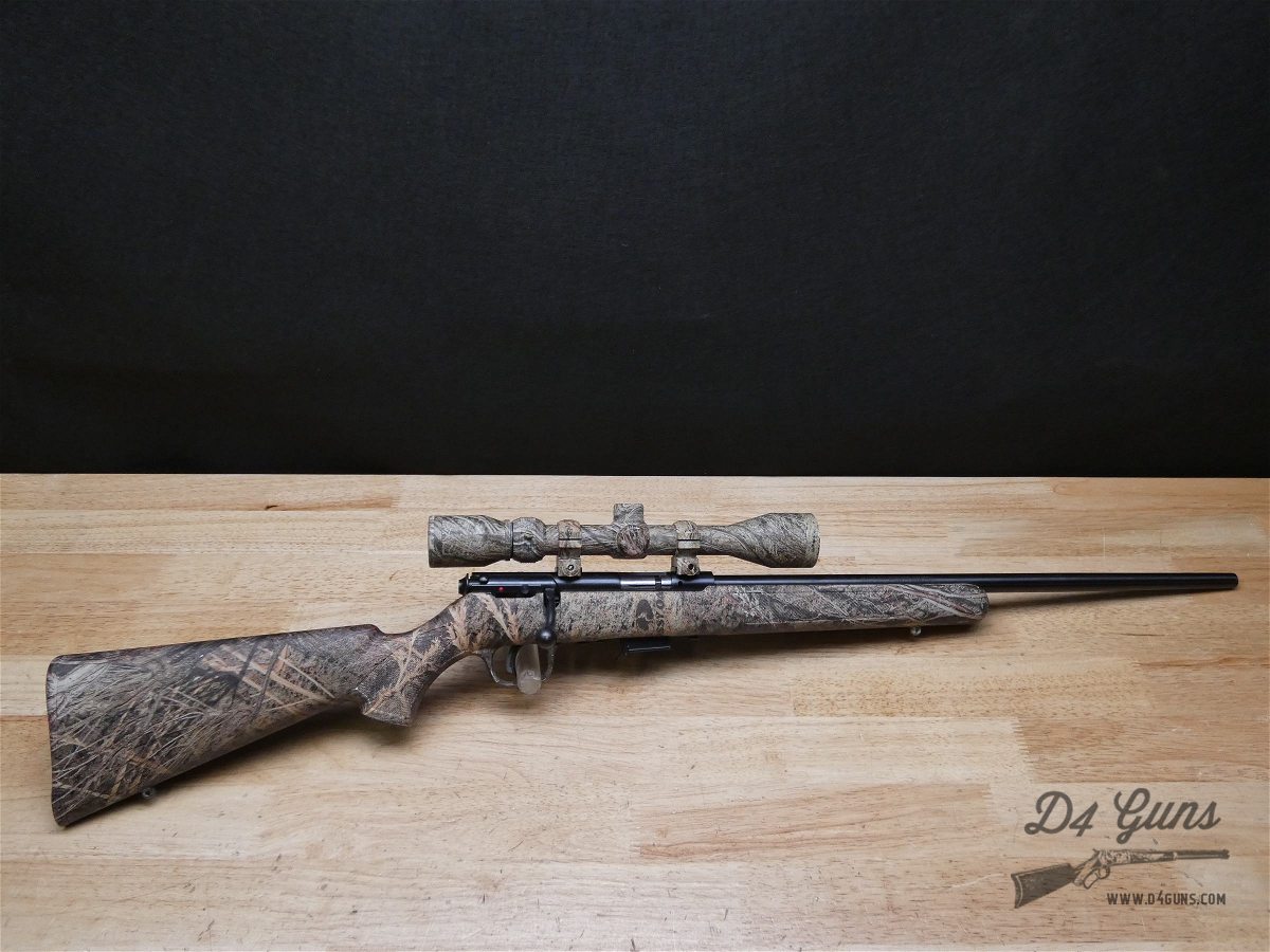 Savage Model 93R17 - .17 HMR - Varmint Rifle - Mossy Oak - Bushnell Scope-img-14