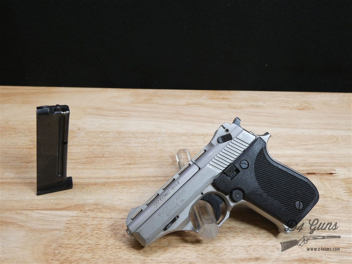 Phoenix Arms HP22A - .22 LR - Satin Nickel - w/ Mag - 22 Pocket Pistol-img-1