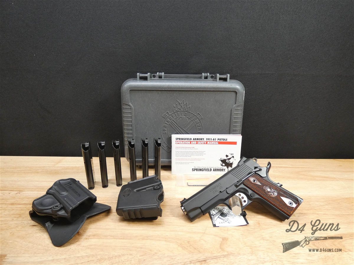 Springfield 1911 LW Compact RO - .45 ACP - Case + 6 Mags - Range Officer-img-1