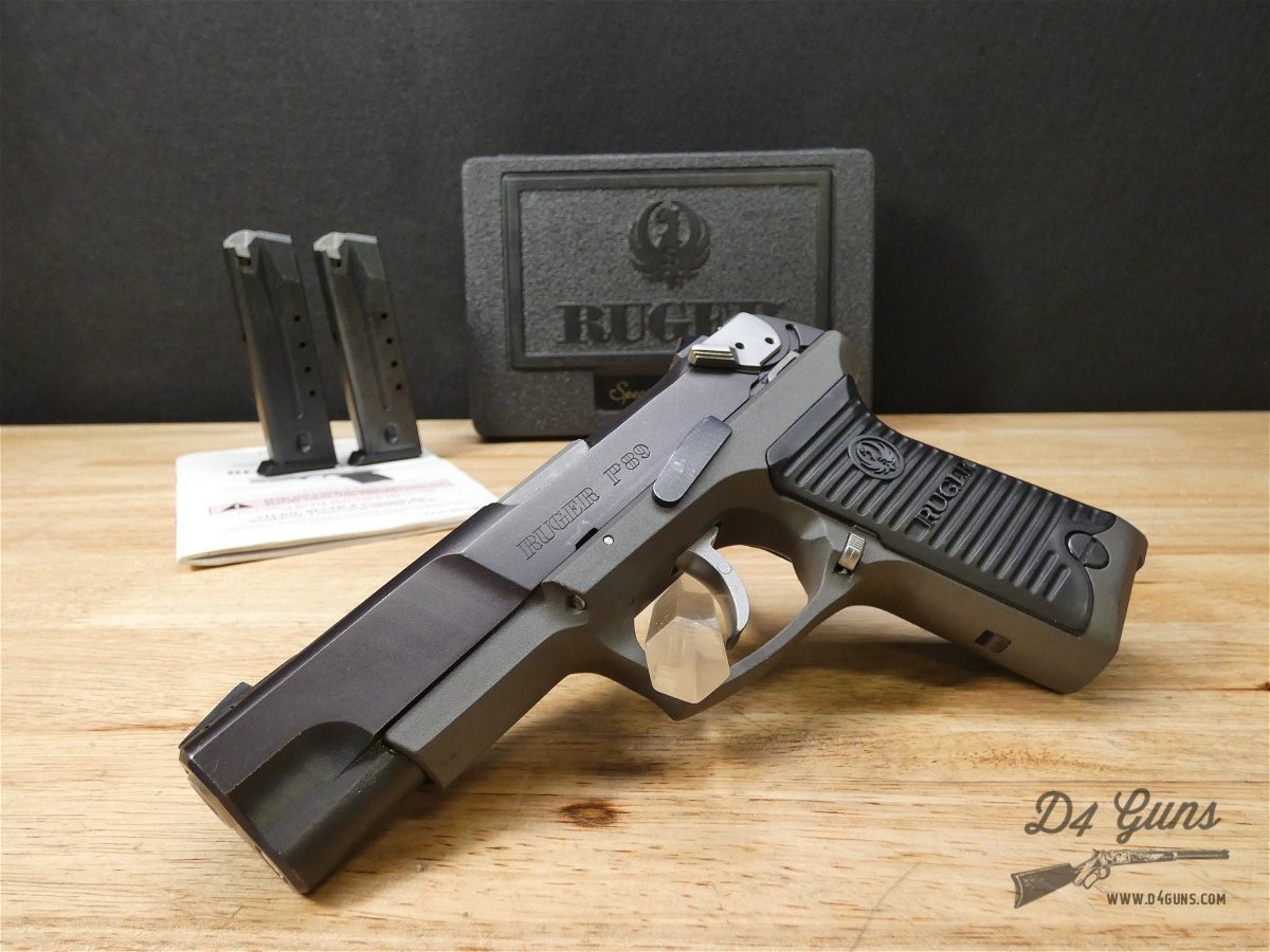 Ruger P89 - 9mm - W/ 2 Mags & Case - MFG 2000 - P Series - DA/SA-img-1