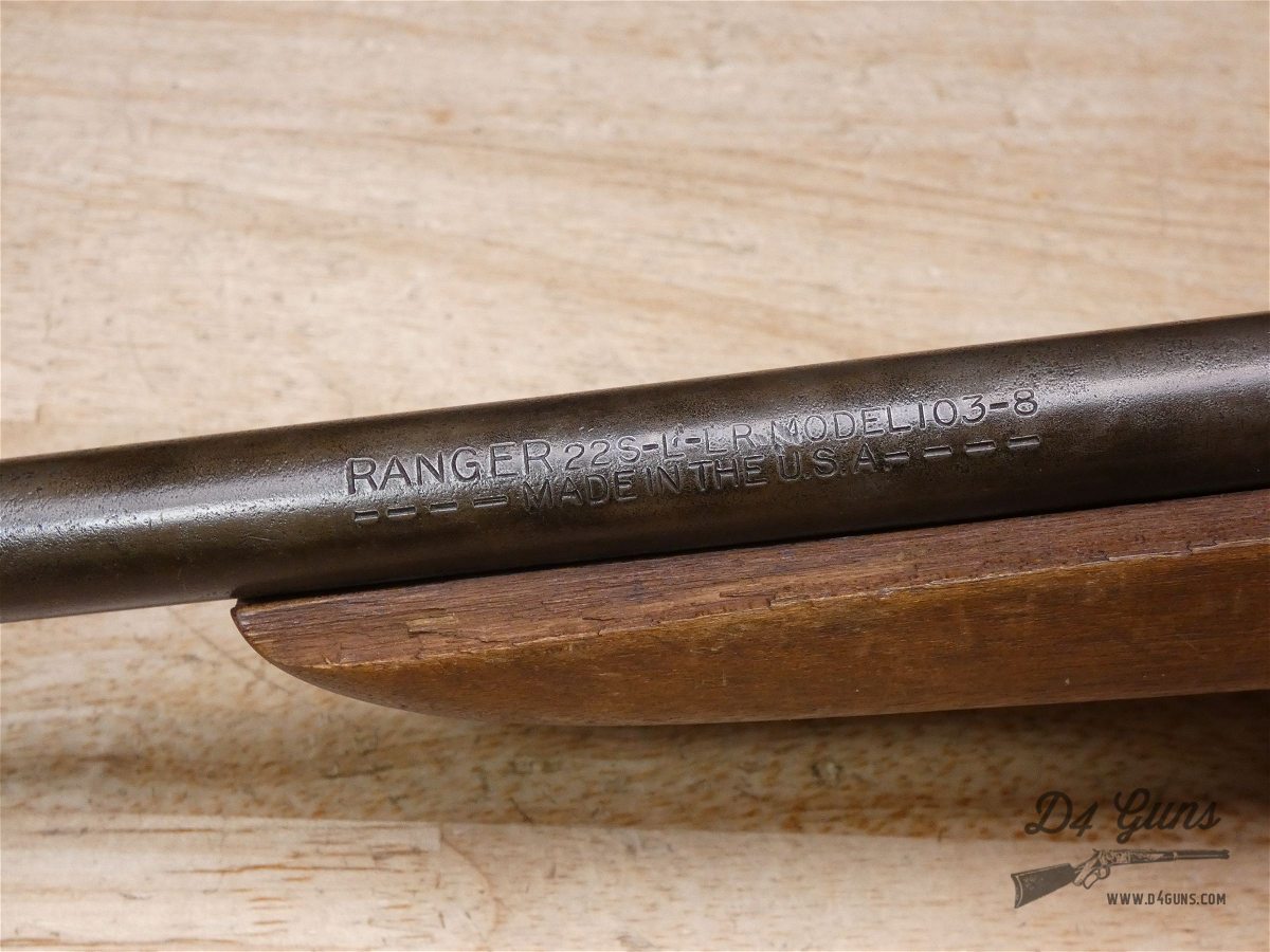 Sears Ranger Model 103-8 - .22 S/L/LR - 103 - Single Shot Boys Rifle-img-34