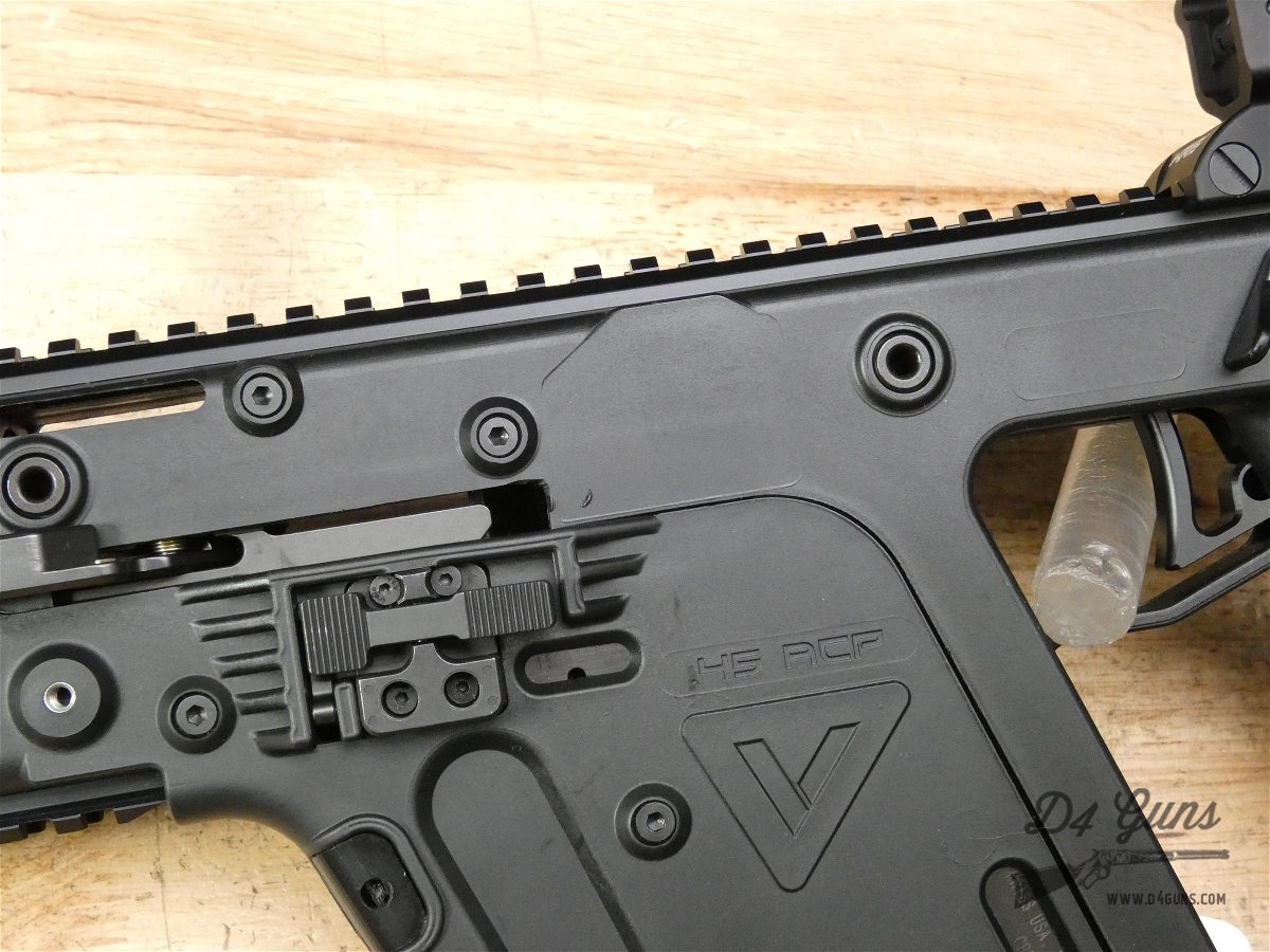 Kriss Vector CRB - .45 ACP - PCC - Faux Suppressor - 3 Glock Mags & Manual-img-5
