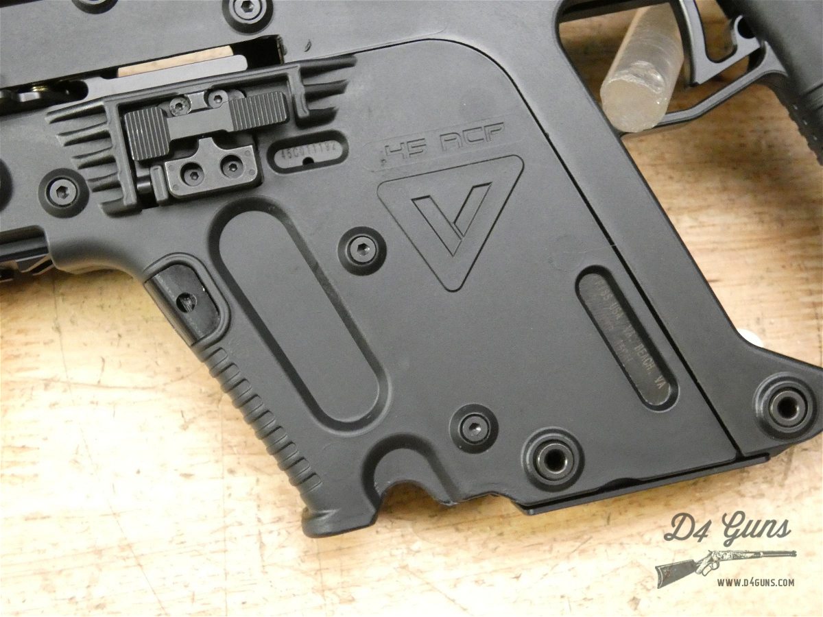 Kriss Vector CRB - .45 ACP - PCC - Faux Suppressor - 3 Glock Mags & Manual-img-6