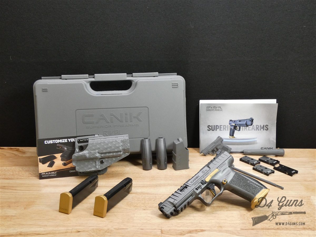Canik SFx Rival - 9mm - w/ 2 Mags + Case & Holster - Optics Ready - LOOK! -img-1