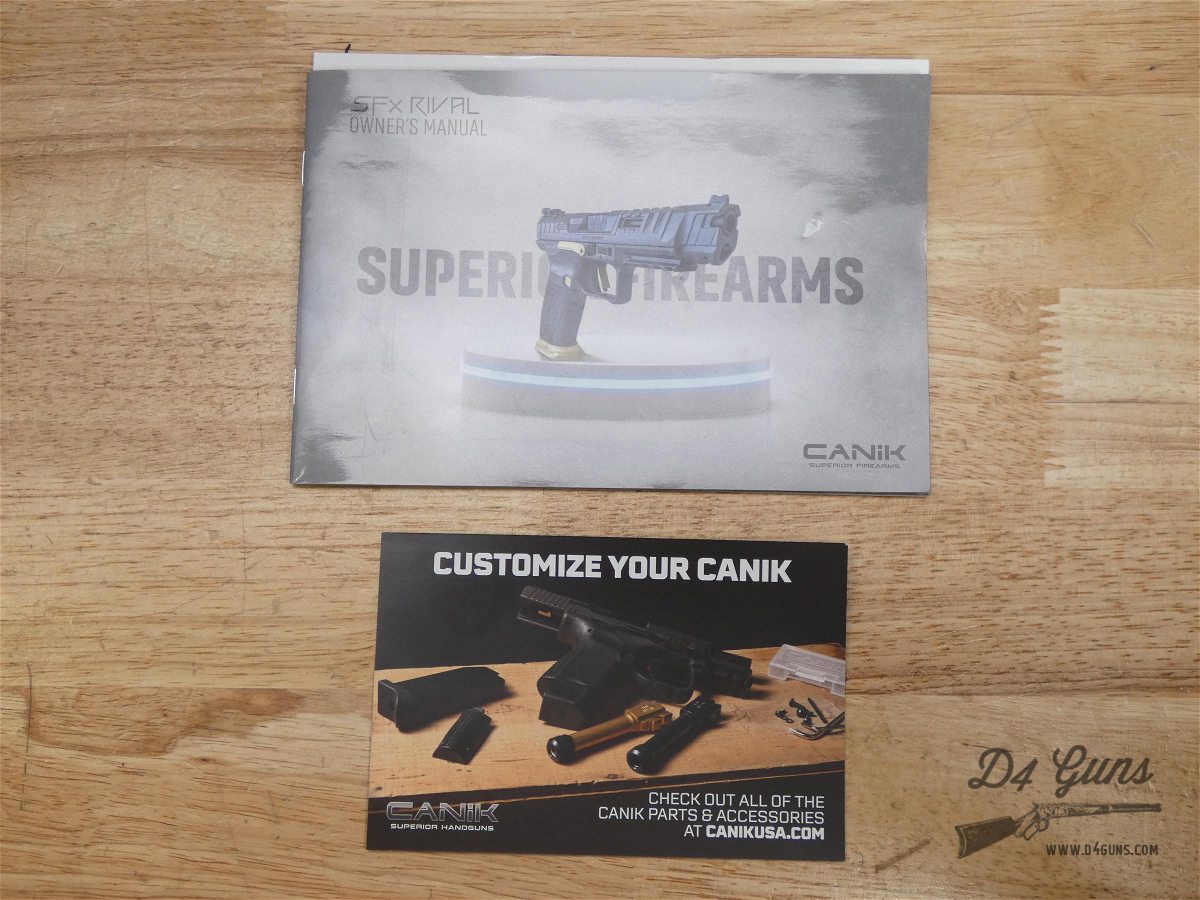Canik SFx Rival - 9mm - w/ 2 Mags + Case & Holster - Optics Ready - LOOK! -img-37