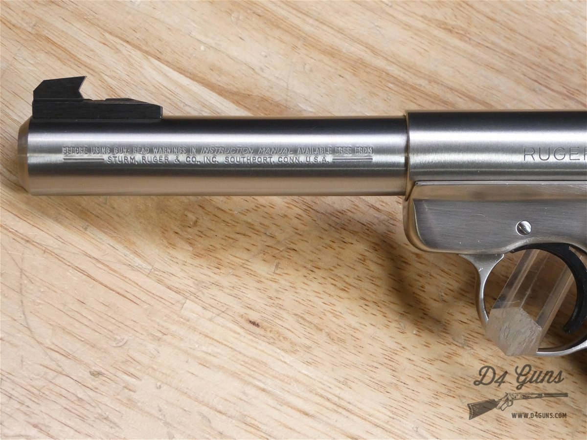 Ruger Mark II Target - .22 LR - MKII - OG Box & 2 Mags! - 1988 - Stainless-img-5