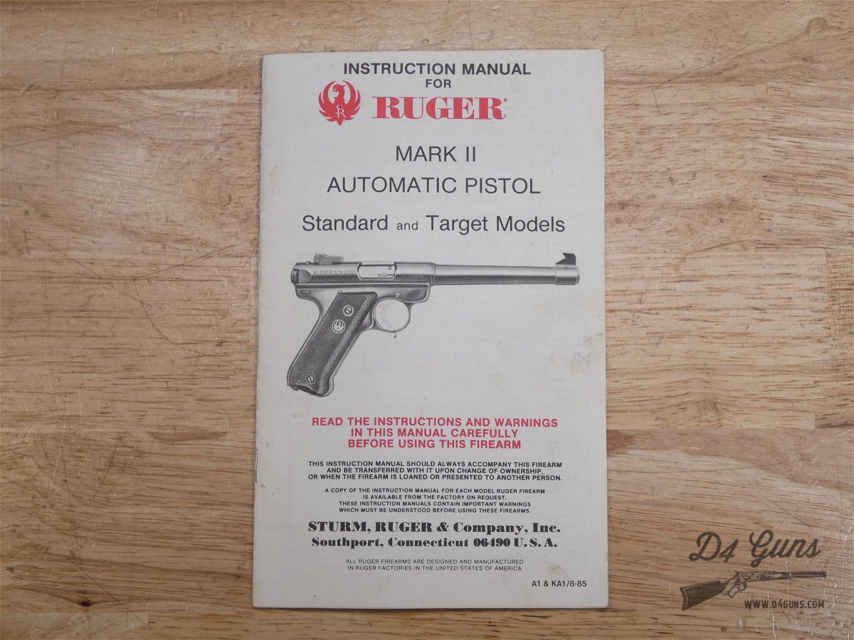Ruger Mark II Target - .22 LR - MKII - OG Box & 2 Mags! - 1988 - Stainless-img-29