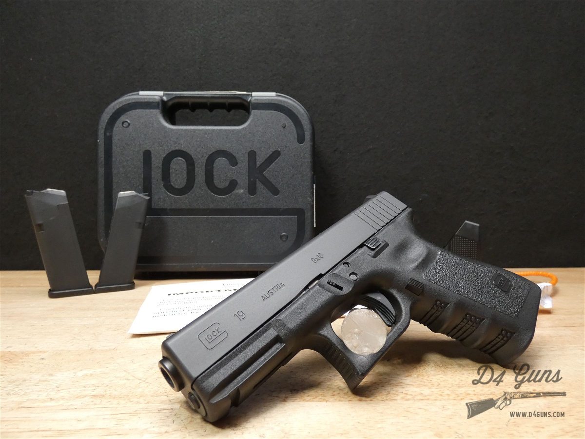 Glock 19 Gen 3 - 9mm - Austrian Made - G19 - w/ OG Case & 2 Mags! - CA Comp-img-1