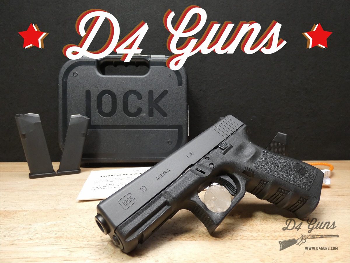 Glock 19 Gen 3 - 9mm - Austrian Made - G19 - w/ OG Case & 2 Mags! - CA Comp-img-0