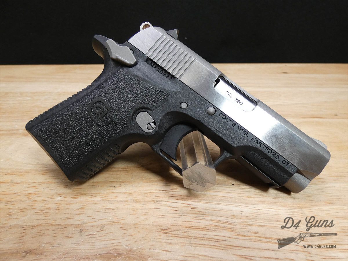 Colt Mustang XSP - .380 ACP - Mini 1911 - W/ Mag & Box - 2-TONE Stainless-img-16