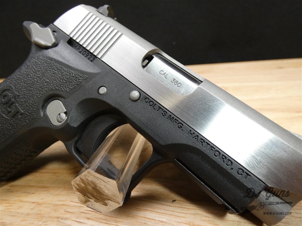 Colt Mustang XSP - .380 ACP - Mini 1911 - W/ Mag & Box - 2-TONE Stainless-img-19