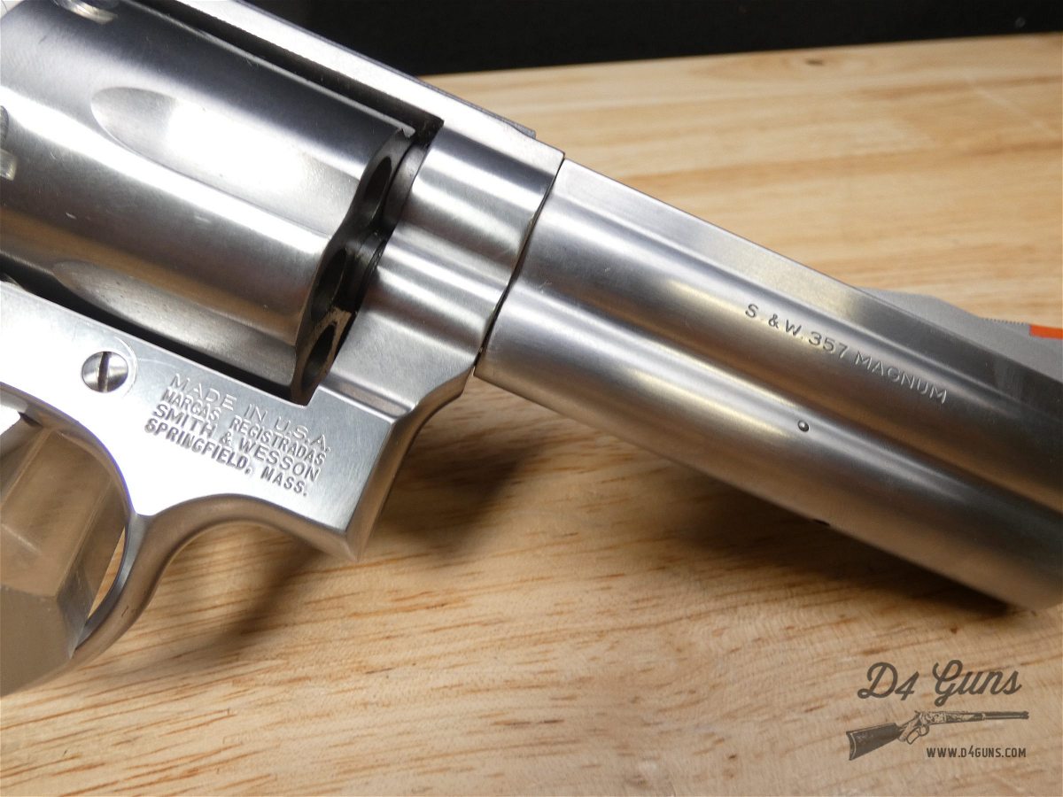 Smith & Wesson 686-3 - .357 MAG - Pre Lock - S&W 686 - Stainless - Wood -img-16