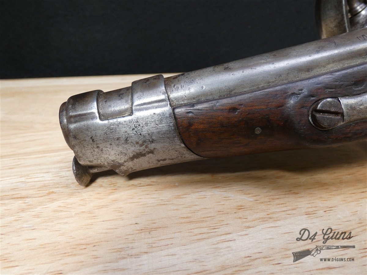 French Maubeuge Flintlock Pistol - Early 19th - Napoleonic Wars - .62 Cal-img-2