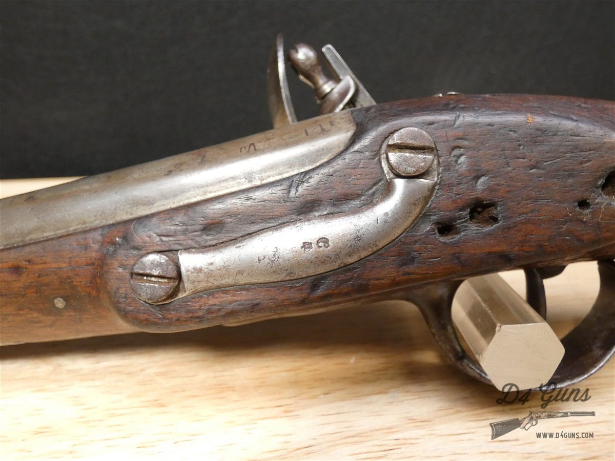 French Maubeuge Flintlock Pistol - Early 19th - Napoleonic Wars - .62 Cal-img-3