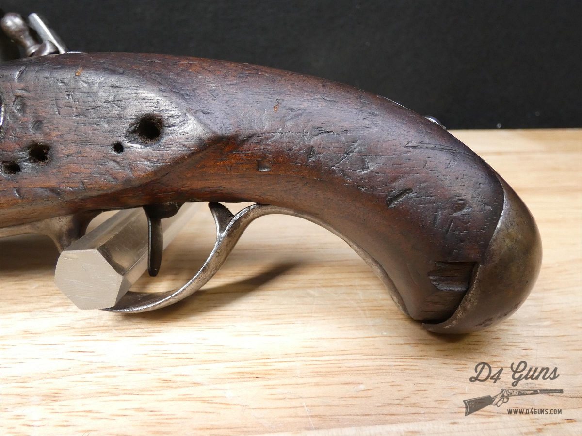 French Maubeuge Flintlock Pistol - Early 19th - Napoleonic Wars - .62 Cal-img-4