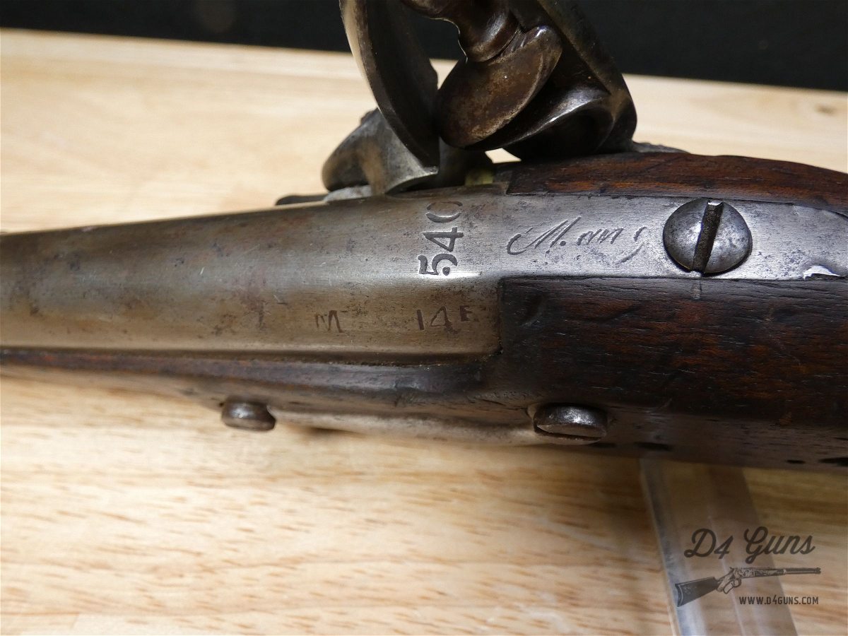 French Maubeuge Flintlock Pistol - Early 19th - Napoleonic Wars - .62 Cal-img-8