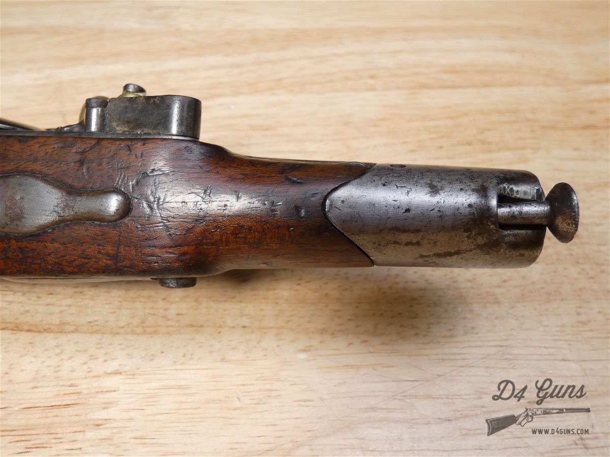 French Maubeuge Flintlock Pistol - Early 19th - Napoleonic Wars - .62 Cal-img-9