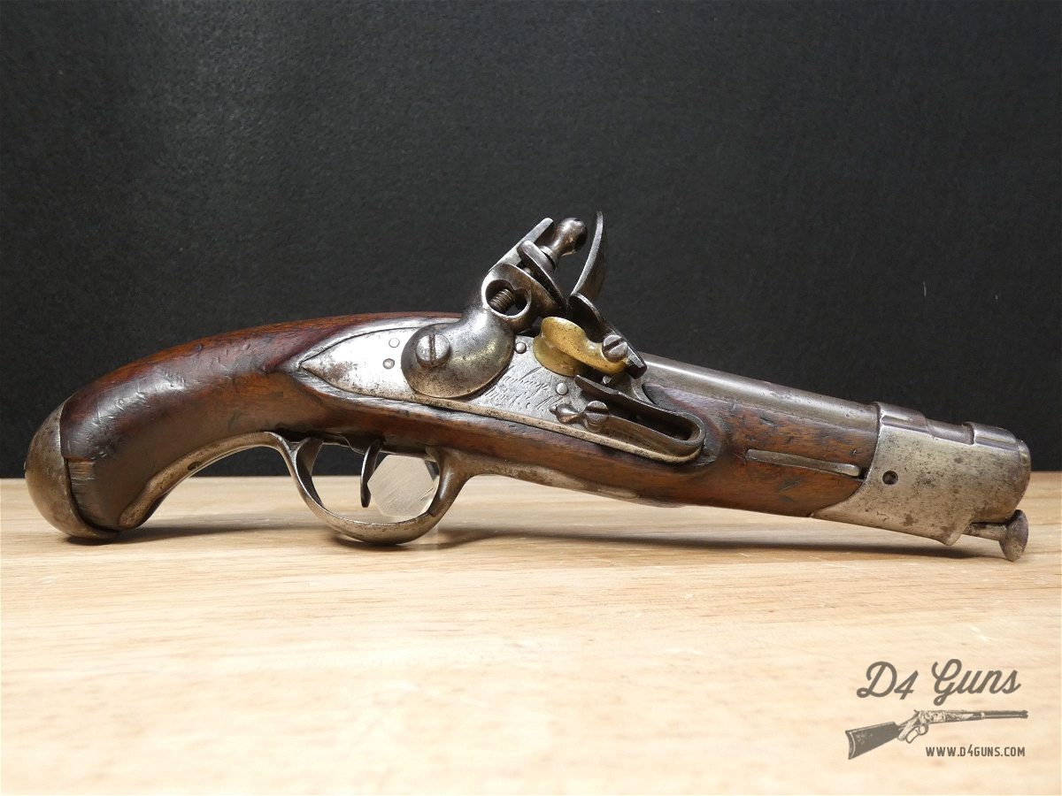 French Maubeuge Flintlock Pistol - Early 19th - Napoleonic Wars - .62 Cal-img-12