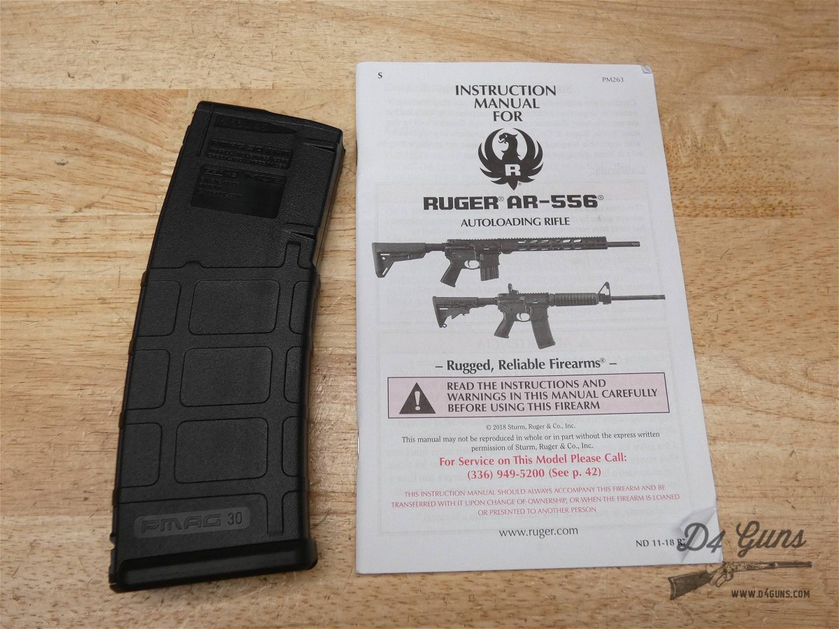Ruger AR-556 MPR - 5.56 NATO - AR556 - AR-15 - Mfg 2021 - w/ Mag + Manual-img-54
