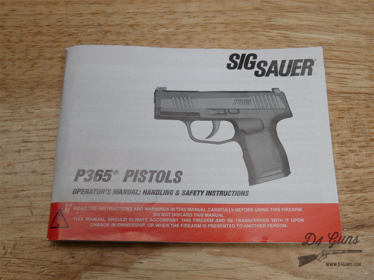 Sig Sauer P365 - 9mm - w/ OG Case - 2 Mags - Conceal Carry - CCW - 365-img-30