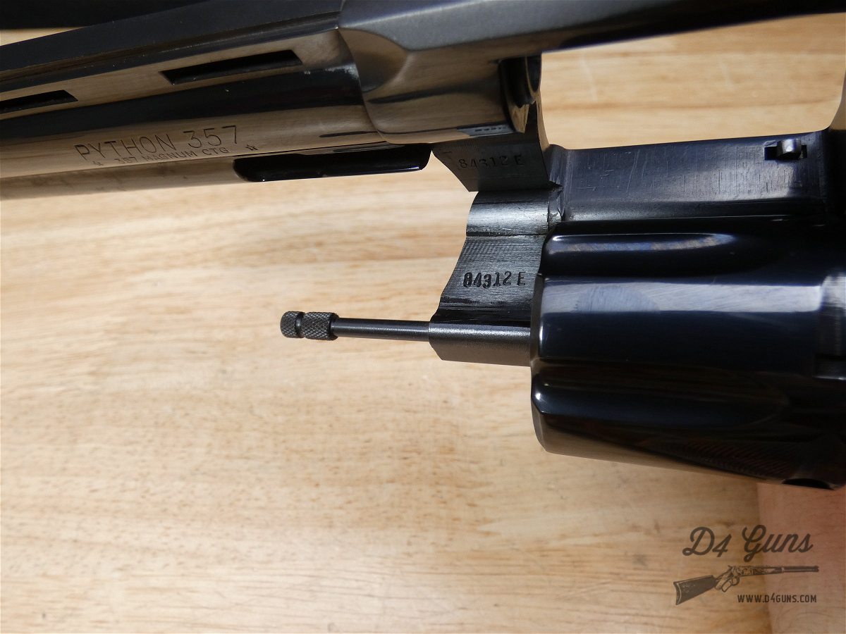 Colt Python - .357 Mag - Mfg 1977 - Low Serial! - Snake Gun - 6 IN BBL-img-20