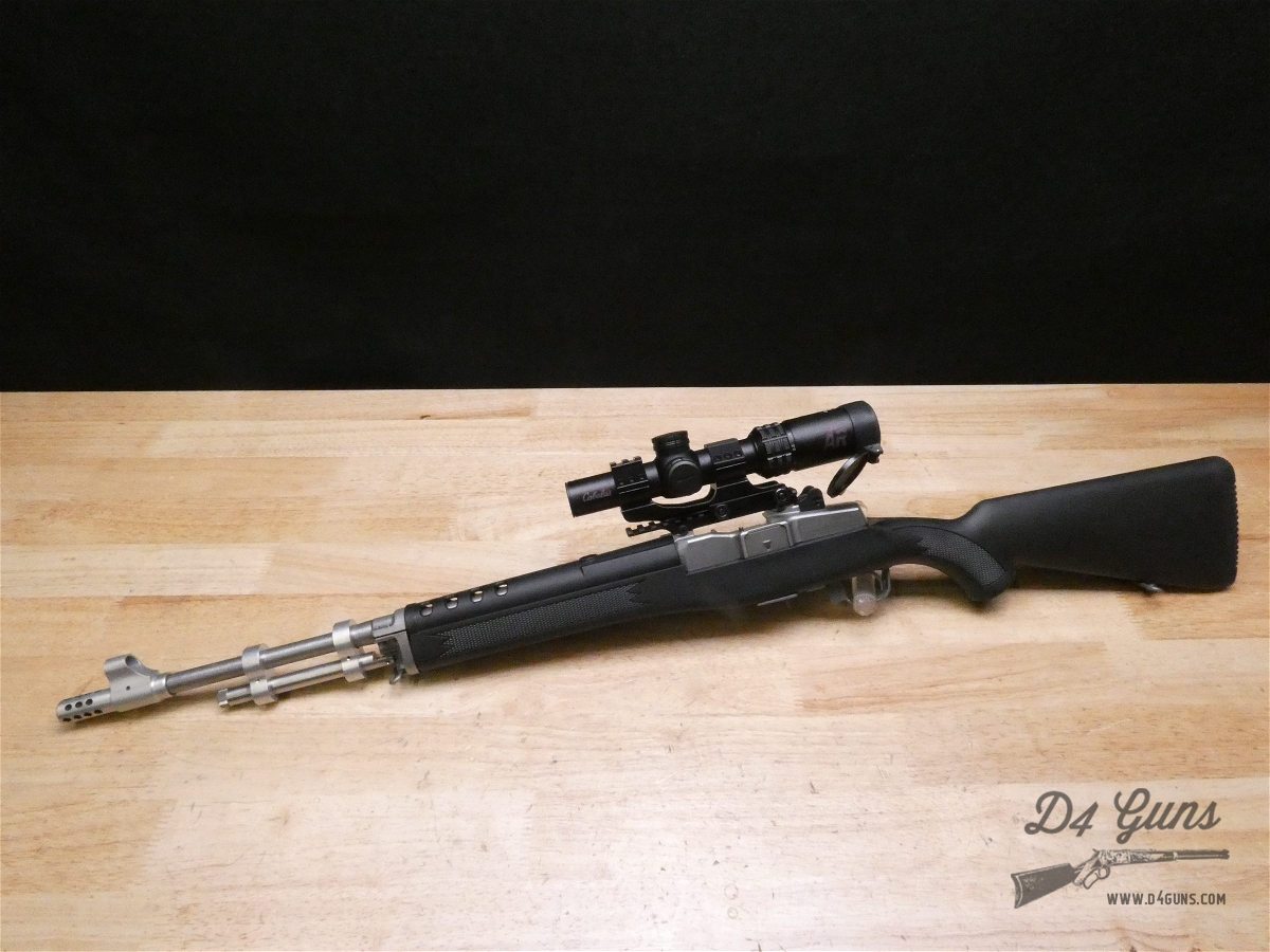 Ruger Mini-14 Ranch Rifle Stainless - 5.56 NATO - 2019 - w/ Cabela's Scope-img-2