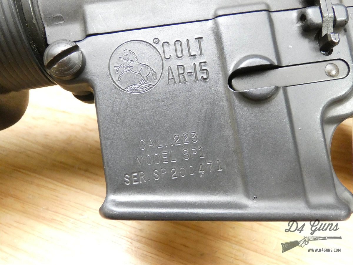  Colt AR-15 SP1 Pre-Ban - .223 Rem - 1972 - w/ M7 Bayonet & Mag - XLNT - C-img-47
