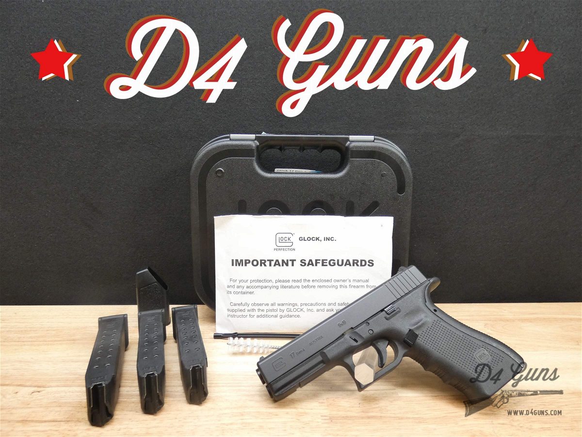 Glock 17 Gen4 - 9mm - G17 - w/ Case + More - Popular Carry Pistol-img-0