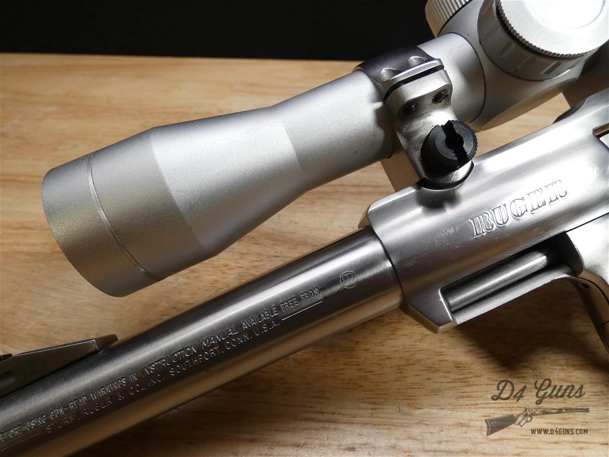 Ruger Super Redhawk - .44 Mag - MFG. 1988 - Stainless 44 - w/ Scope !-img-4