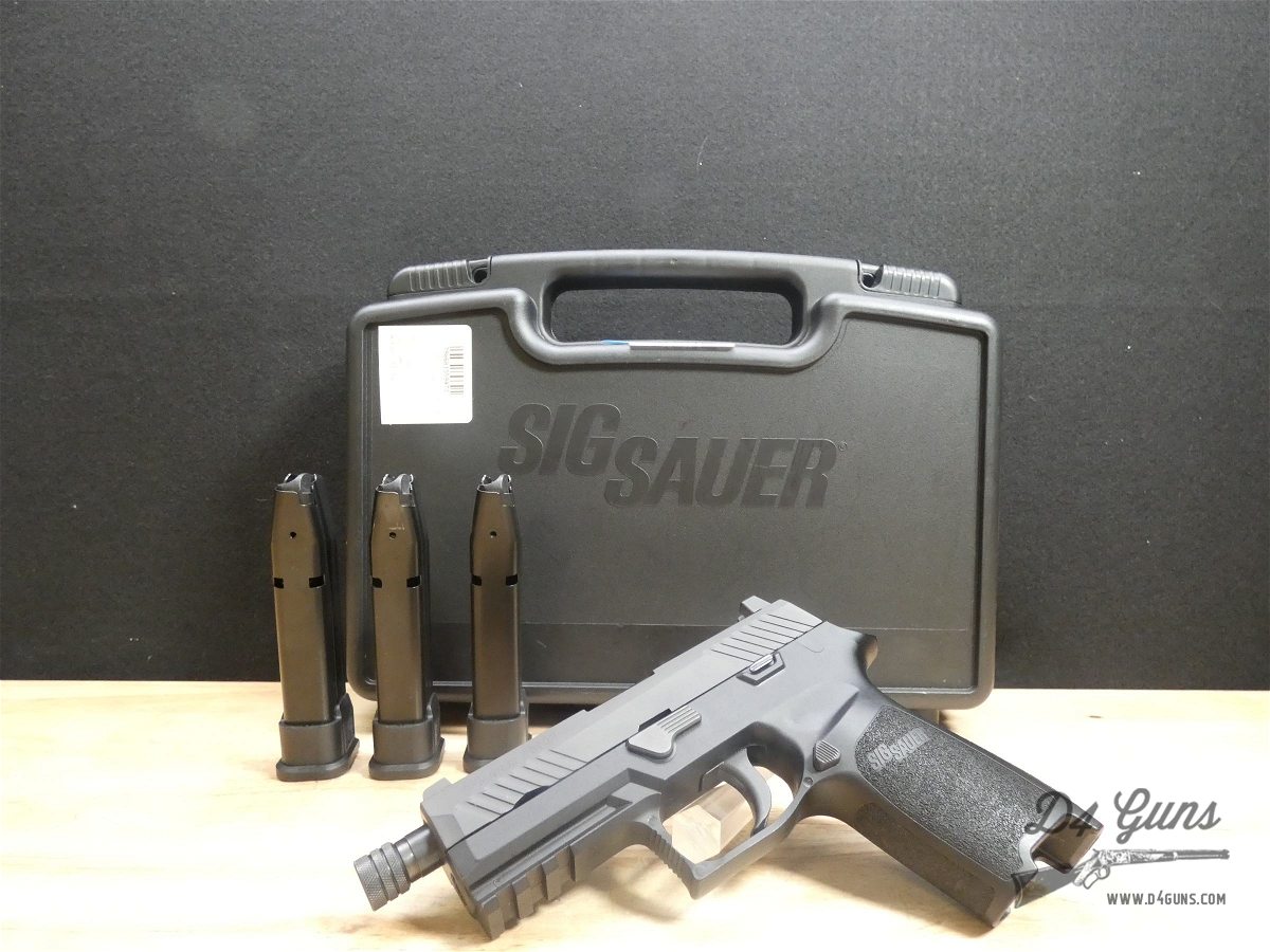 Sig Sauer P320 Tac Ops - 9mm - w/ 3 Mags & Case - P320 - Threaded BBL !-img-1