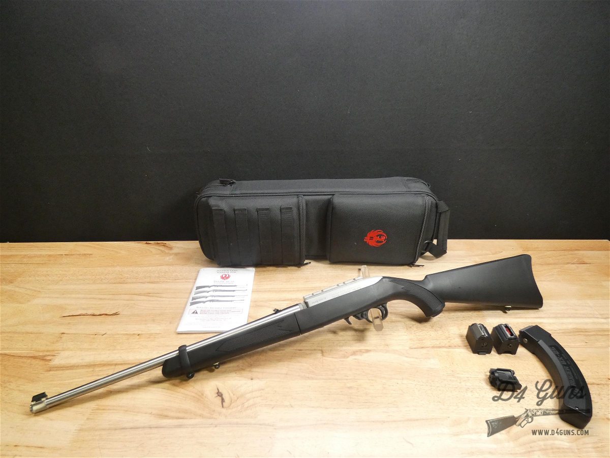 Ruger 10/22 Takedown - .22 LR - 2017 - w/ Carry Case & Mags - Stainless -img-1